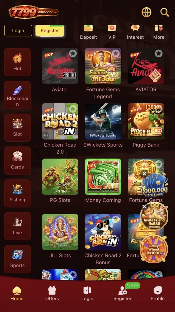 Famous game categories WIN7799 Game